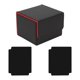 thumbnail image 1 of Caja de almacenamiento para baraja de cartas coleccionables, estándar, con 2 separadores de cartas, práctica Cuadros Negro Rojo, 1 of 9