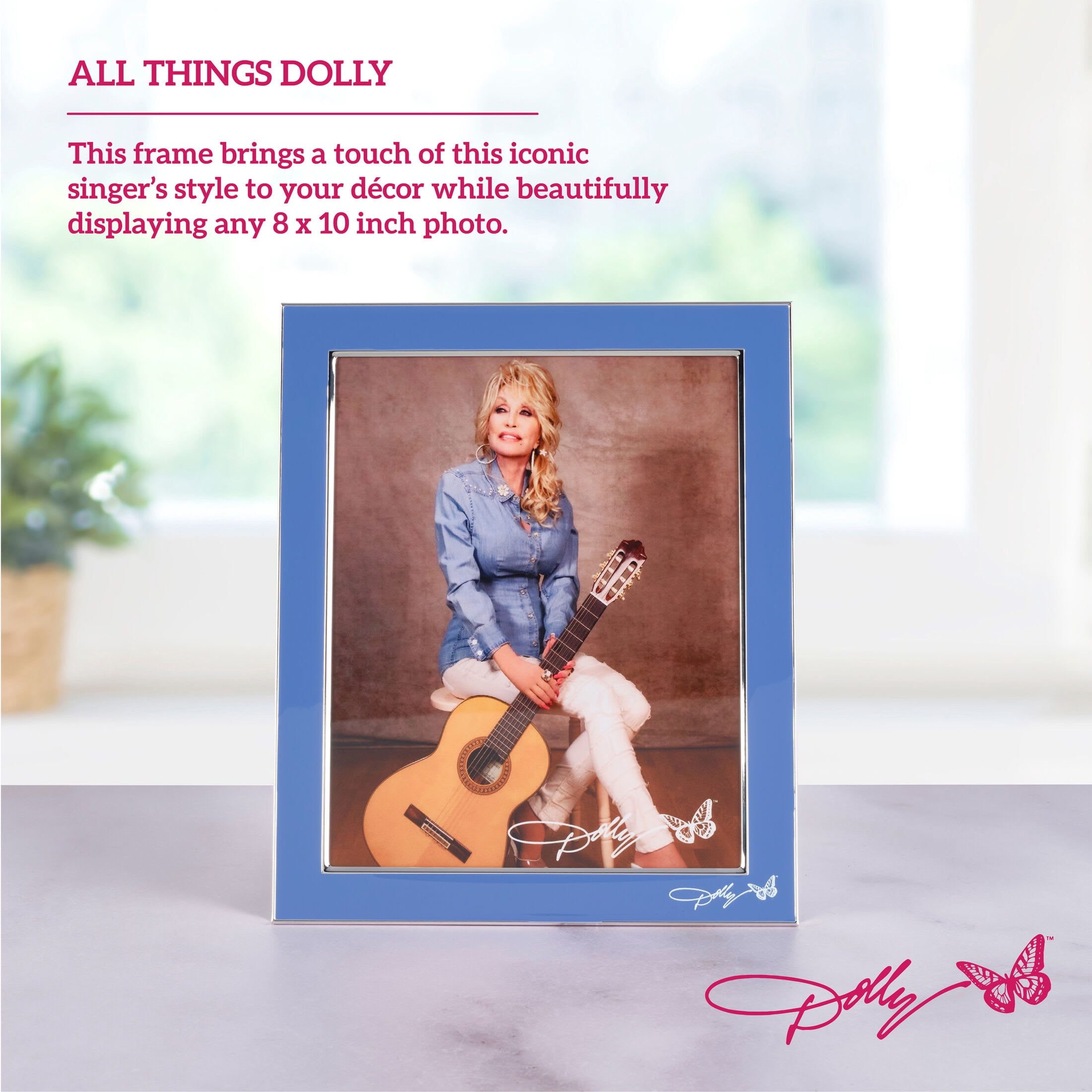 Dolly Parton 9.5X11.5 in Denim Metal Frame - 8X10