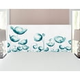 thumbnail image 1 of Flower Headboard, X-ray Picture of Poppy Flowers in a Windy Day Unusual Look into the Nature Art Image, Upholstered Decorative Metal Bed Headboard with Memory Foam, Full Size, White Teal, by Ambesonne, 1 of 4