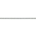 thumbnail image 3 of 14K White Gold 1.8mm Diamond Cut Rope Chain 24 IN, 3 of 6