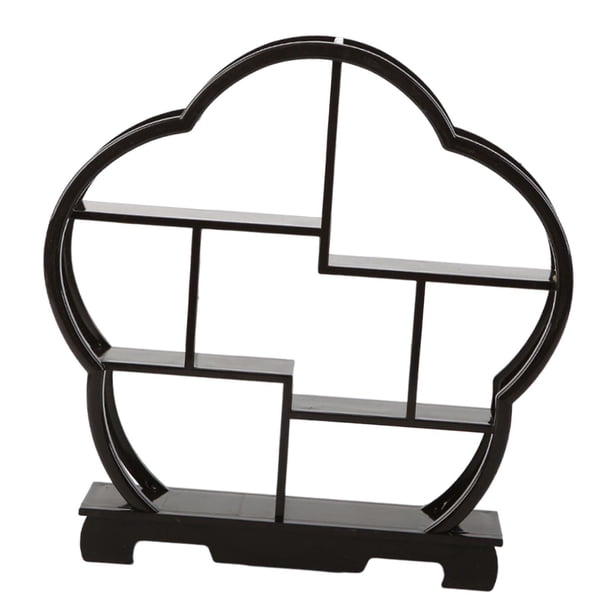 Expositor Organizador Diseño Flor de Ciruelo Escaparate Accesorios Manualidades Boda Negro