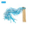thumbnail image 3 of Uxcell Lace Silk Ribbon Fairy Sticks Wands for Wedding Party, Sky Blue 25 Pack, 3 of 6