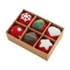 thumbnail image 3 of 6 adornos de bolas de Navidad colgantes para colección de celebraciones, adornos de bolas de fieltro, suministros para fiestas, para puertas, ventanas Rojo, 3 of 8