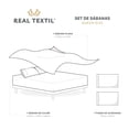 thumbnail image 3 of Juego de Sábanas Microfibra, Frescas, Hipoalergénicas, Real Textil (Verde, Queen Size), 3 of 6