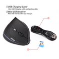 thumbnail image 3 of Ratón ergonómico vertical inalámbrico 2,4g, ratón inalámbrico recargable del ordenador del ratón para el ordenador portátil de la oficina/del hogar Windows Pc Feliz Sencillez, 3 of 5