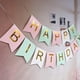 thumbnail image 4 of Pancarta de feliz cumpleaños, decoraciones de cumpleaños, banderines de cumpleaños de color rosa pastel, perfecto para niñas y niños de cualquier edad, decoraciones de fiesta de cumpleaños (, 4 of 5