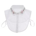 thumbnail image 2 of Collar Falso Perlas Cristal Blanco Sunnimix Cuello Falso para Mujer, 2 of 8