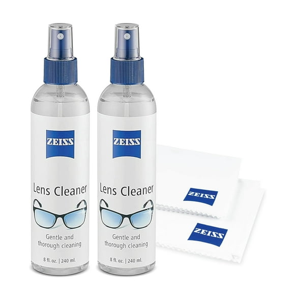 Paquete de cuidado de lentes ZEISS, 2 aerosoles para lentes sin marcas de 240 ml