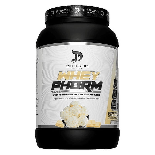 Dragon Pharma Whey Phorm White Chocolate Vainilla Ice Cream 5lbs Dragon Pharma White Chocolate vainilla