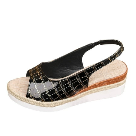 

Xboschi Womens Sandals Women s Platform Sandals Ladies Casual Wedge Sandals Open Toe Casual Sandals
