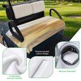 thumbnail image 5 of Golf Cart Seat Covers for 2 Seater, Yellow Beige Soft Microfiber Cart Seat Towel Blanket, Modern Oil Painting Abstract Art Absorbent Breathable Non Slip Bench Seats Protector for Golf Course 51"x31", 5 of 9
