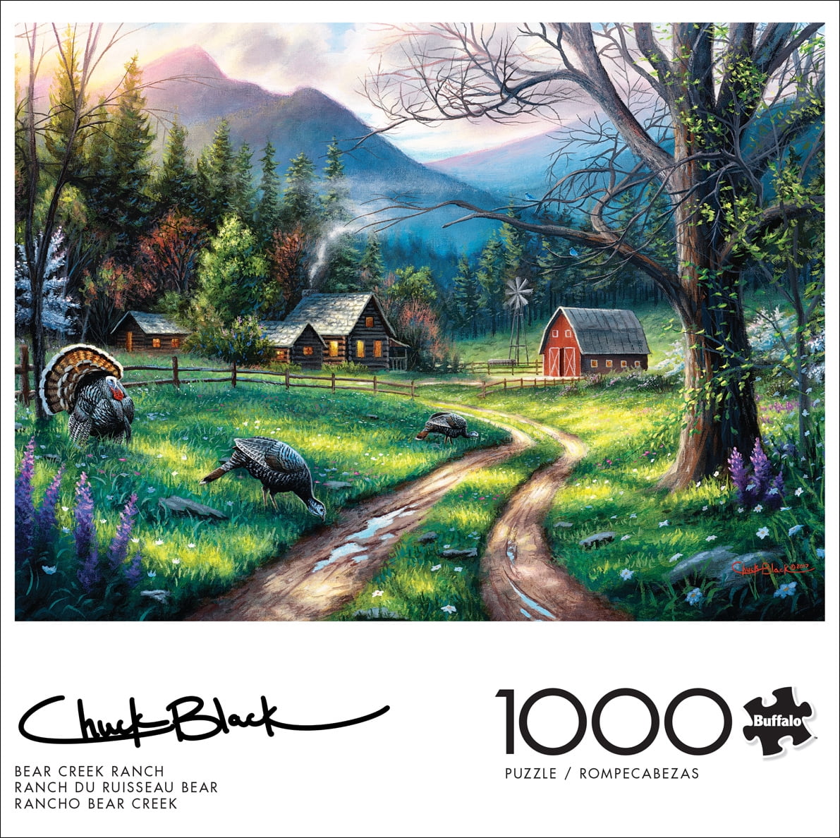 Buffalo Games 1000-Piece Bear Creek Ranch Interlocking Jigsaw Puzzle for Adults Ages 14+