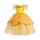thumbnail image 4 of Halloween Belle Beauty And The Beast Princess Christmas Outfit Para Niños Niña Vestido De Malla Con Guantes Mangas Peluca Corona Regalo De Cumpleaños Fiesta Desgaste Conjunto Completo, 4 of 4