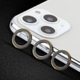 thumbnail image 4 of Apple iPhone 11 PRO MAX /iPhone 11 PRO [3 Pack] Metal Camera Lens Tempered Glass Screen Protector Back Camera Lens, HD Clear Anti-Scratch [BLACK] for Apple iPhone 11 Pro Max, Apple iPhone 11 Pro, 4 of 6