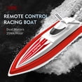 thumbnail image 3 of Sywqhk LSRC-B8 2.4GHz Radio RC Racing Boat Barco a prueba de agua con 2 baterías (Rojo), 3 of 9