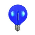 thumbnail image 3 of Novelty Lights 1W G40 Blue Globe LED Light Bulb, Shatterproof, 3 of 9