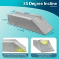 thumbnail image 2 of Zelen Leg Elevation Pillow Wedge Knee Leg Rest Pillows for Sleeping Post Surgery Knee Support Foam Bed Wedges Legs Bolster Foot Elevation After Surgery Elevating Pillow Positioning Wedge Cushion, 2 of 6