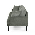 thumbnail image 5 of Noble House Nikodem 3 Seater Fabric Sofa with Accent Pillows, Gray, 5 of 6