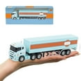 thumbnail image 6 of 1:64 Alloy Trailer Truck Model, Qiopertar Under $5 Alloy Car Model 1-64 Small Trailer Container Truck Edition Power Childrens Toy Car Model Ornament, 6 of 6