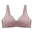thumbnail image 4 of Entyinea Women's Easy-On Front Close Bra Z3-Purple XL, 4 of 5