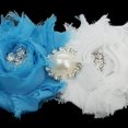 thumbnail image 4 of Conjunto de liga nupcial de boda vintage Decoración elástica blanca perfecl encajes liga nupcial, 4 of 8