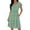 s32-green dresses for women, variant on Womens V Neck Midi Dress Button Down Short Sleeve Knee Length Dress Elastic Waist Swing Dresses Casual A Line Dresses with Pockets Hot Pink,M