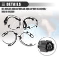 thumbnail image 4 of Unique Bargains 1 Set Front Rear Left Right ABS Wheel Speed Sensor for Toyota Avalon 2013-2018 No.8954206040/8954306040, 4 of 7