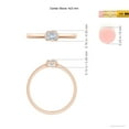 thumbnail image 4 of ANGARA Natural 0.2 Ct. Diamond Solitaire Ring in 14K Rose Gold for Women (Ring Size: 11.5), 4 of 9
