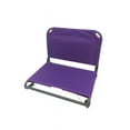 Ozark Trail Extra Wide Stadium Seat with Hooks, Purple