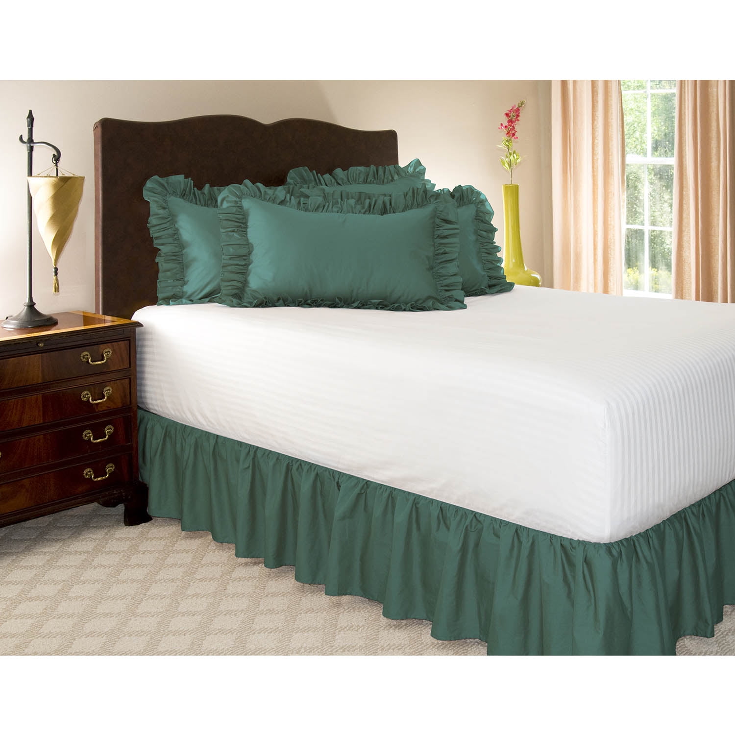 Solid Ruffled Bed Skirt - Walmart.com - Walmart.com