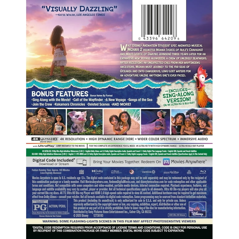 Walt Disney Pictures - Moana 2 (Steelbook) [ULTRA HD] - Walmart.com