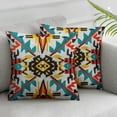 thumbnail image 3 of Ullo0ord Farmhouse Decoration Throw Pillow Cover, American Native Ethnic Pattern Pillow Cover Pillowcase Summer Outdoor Cushion Covers for Bed, Living Room, Couch, 3 of 7
