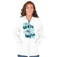 thumbnail image 3 of Mom Giveth and Taketh Funny Mothers Womens Plus Size Graphic Zipper Hoodie Brisco Brands 2X, 3 of 5