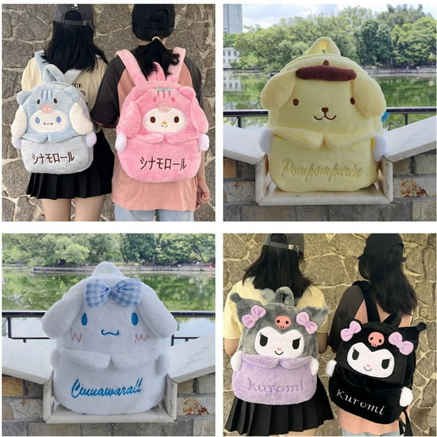 Botu hot wholesale anime plush backpack kawaii kuromi melody Cinnamoroll soft large Capacity Y2k gifts anime schoolbag backpack