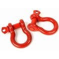 thumbnail image 1 of Rugged Ridge D-Ring 11235.08 Goupille de 3/4 Pouce; Limite de Charge de 9 500 Livres; Revêtu de Poudre; Rouge; Acier; Ensemble de 2, 1 of 3
