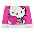 thumbnail image 3 of Hello Kitty Womens Lace Boxer Pajamas Shorts Soft Elastic Waist Lounge Shorts Printed PJ Bottoms, 3 of 7