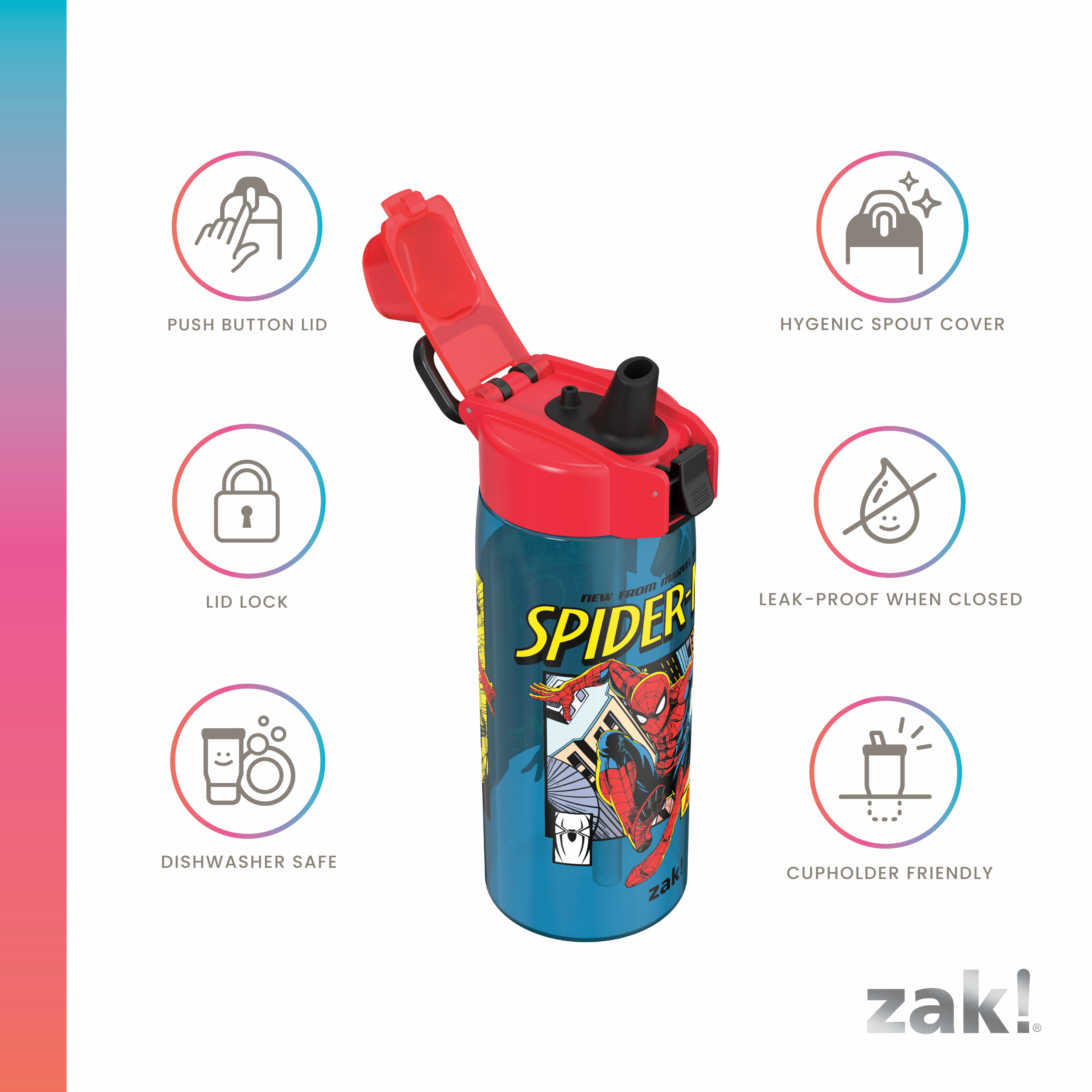 25oz Spiderman Jubilation Water Bottle - Blue