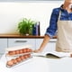 thumbnail image 5 of Dispensador de huevos con ruedas para refrigerador, organizador de huevos, contenedor de huevos, doble piso, estante para huevos, almacenamiento de cocina, 5 of 8