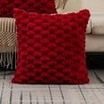 thumbnail image 2 of HengDidi 50cm Quilting Snowflake Velvet Pillow Cover - Comfortable Solid Color Lumbar Support for Sofa Bedside - Hidden Zipper Office Decor Cushion Home Pillowcase, 2 of 7