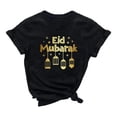 thumbnail image 3 of Camiseta para mujer Yinane Top de manga corta ropa de verano camiseta cómoda clásica Negro S, 3 of 8