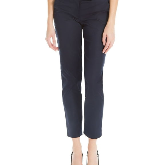 Max Studio London Womens Roxanne Casual Cropped Pants, Blue, 10