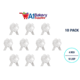 thumbnail image 2 of White Flora Satin Pull Bows – 4" 18 Loops, 10-Pack | Easy to Assemble, Premium Gift Wrap & Decoration for Holidays, Weddings, Baby Showers | A1 Bakery Supplies, 2 of 5