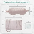 thumbnail image 6 of Satavi Naturals Mulberry Silk Eye Mask with Ear Plugs & Bag - Light Blocking Sleep Mask, Black, 6 of 7