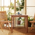 thumbnail image 3 of Teak Wood Florence Outdoor Patio Bistro Table, 35 Inch, 3 of 5
