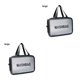 thumbnail image 4 of Monstrate Bolsa de cosméticos impermeable esmerilada de PU de gran capacidad para mujer de 3 tamaños S/M/L, bolsa de almacenamiento de Type2 NO2, 4 of 6