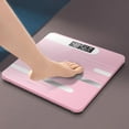 thumbnail image 4 of Balance de Graisse Corporelle Intelligente Bluetooth AI, Balance de Salle de Bain Numérique Rose avec Synchronisation App, Précision 0.1kg, Reconnaissance Multi-Usage, Verre Trempé, Moniteur de Santé Alimenté par Batterie, 4 of 8