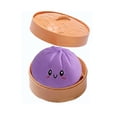 thumbnail image 2 of Neeoh Giant Dumpling Squishy for Adults, 10 Inch Jumbo Dumpling Stress Ball, Soft Squeeze Decompression Dough, Anxiety Relief Fidget, Adult Fidget Tool (Purple), 2 of 7