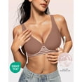 thumbnail image 2 of Café Bra OEAK Deep V inalámbrico para mujer, cómodo, para flexiones, 2 of 8