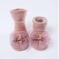 thumbnail image 5 of lnmuld Baby Socks Soft Sole Baby Socks with Matching Hair Bow Set Non- Floor Footwear for Toddlers and Kids Size:0-6 Months, 5 of 6