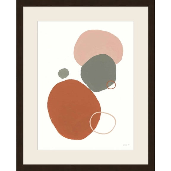 Great Art Now Warm Stepping Stones by Danhui Nai, Framed Wall Art, 21.25W x 26.25H